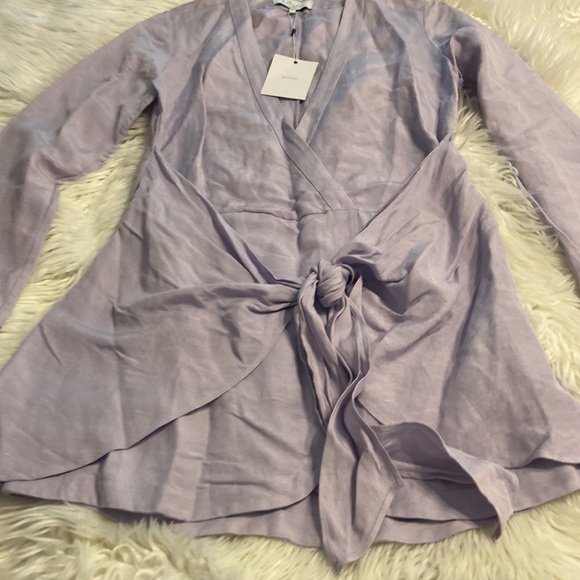 L’academie  Dress size S brand new beautiful lilac color long sleeve - Picture 11 of 11